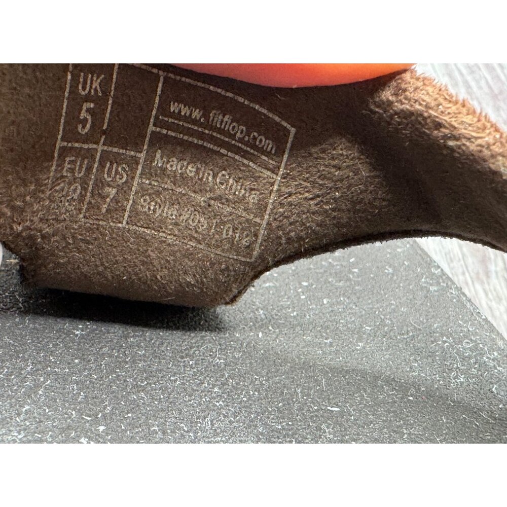 FitFlop Women's Pietra Sandal Brown Toe Post Jewel Size 7 - Picture 5 of 8